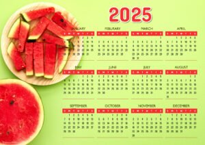 Fresh Watermelon 2025 Calendar