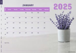 Lavender Hues 2025 Planner